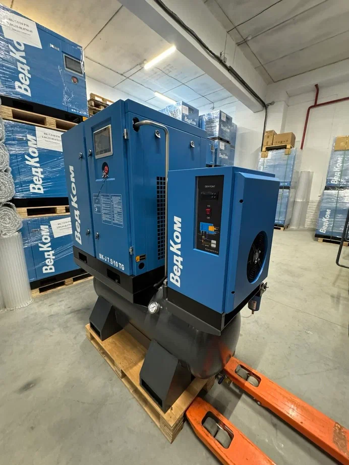 Компрессор винтовой ВедКом ВК-J 7.5/8 TG с частотным преобразователем - фото