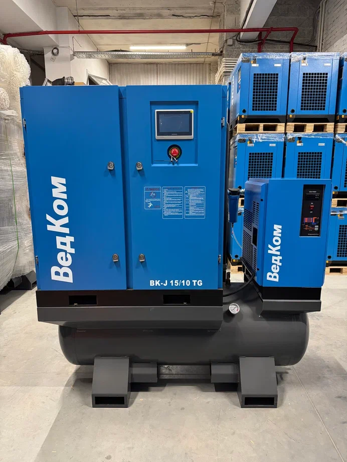 Компрессор винтовой ВедКом ВК-J 15/10 TG с частотным преобразователем - фото