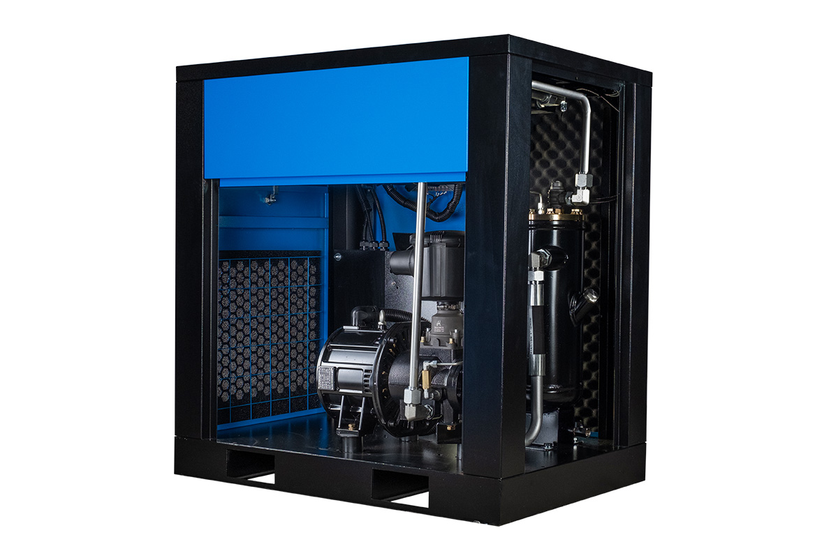 Компрессор винтовой Hansmann RSE15-8 с частотным преобразователем - фото