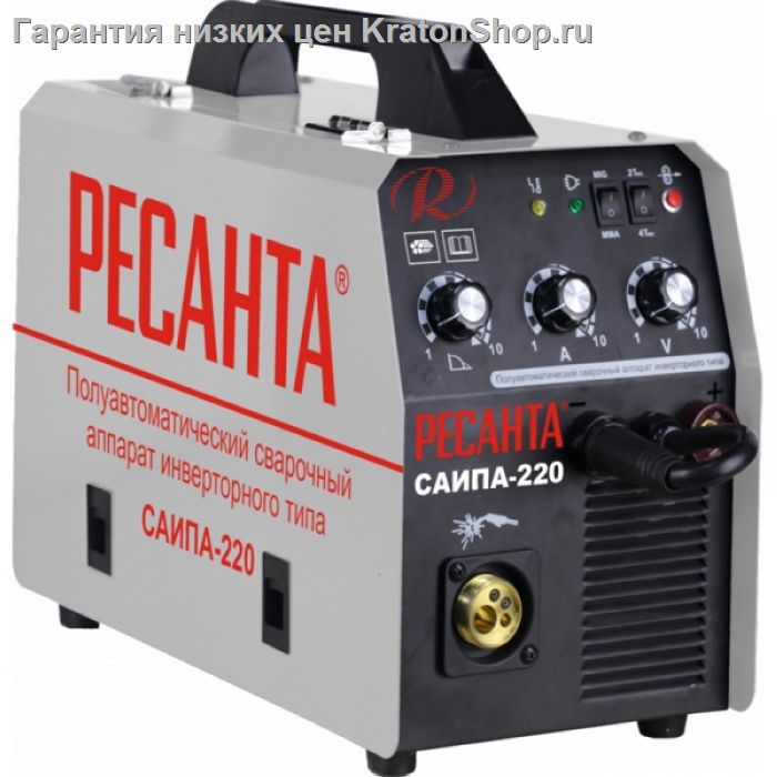 Сварочный аппарат инверторный полуавтоматический Ресанта САИПА- 220 