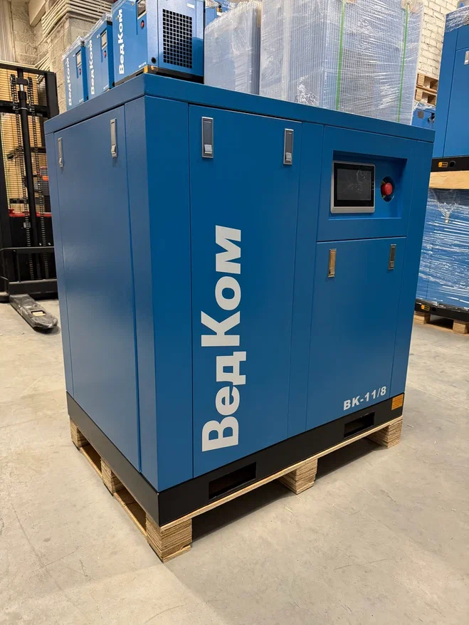 Компрессор винтовой ВедКом ВК 11/8 PM с частотным преобразователем - фото