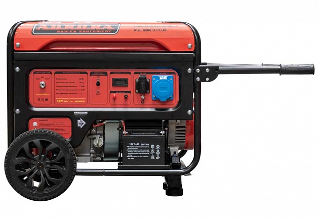 Генератор бензиновый Aurora AGE 8500 D PLUS - фото
