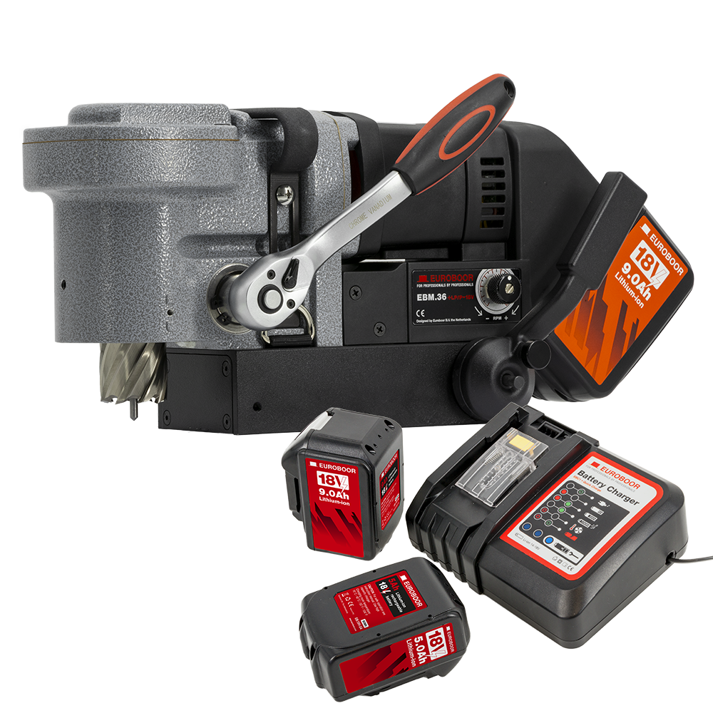 Магнитный сверлильный станок EUROBOOR EBM.36+LP/P-18V - фото