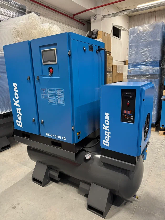 Компрессор винтовой ВедКом ВК-J 15/10 TG с частотным преобразователем - фото