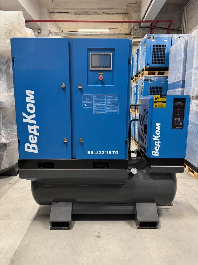 Компрессор винтовой ВедКом ВК-J 22/16 TG с частотным преобразователем - фото