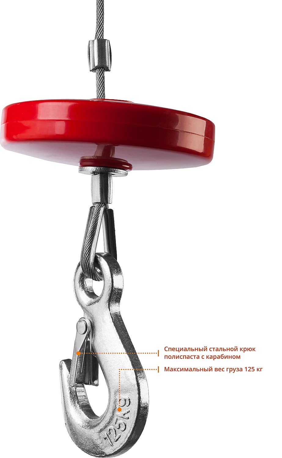 Тельфер электрический Зубр 250/125 кг - фото