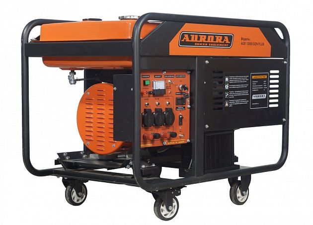 Генератор бензиновый Aurora AGE 12000 DZN PLUS с блоком автозапуска - фото