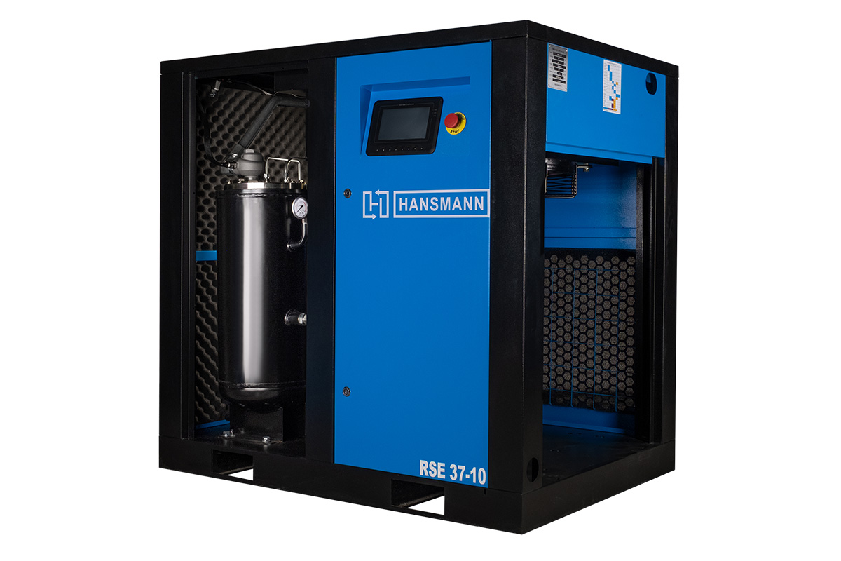Компрессор винтовой Hansmann RSE37-10 с частотным преобразователем - фото
