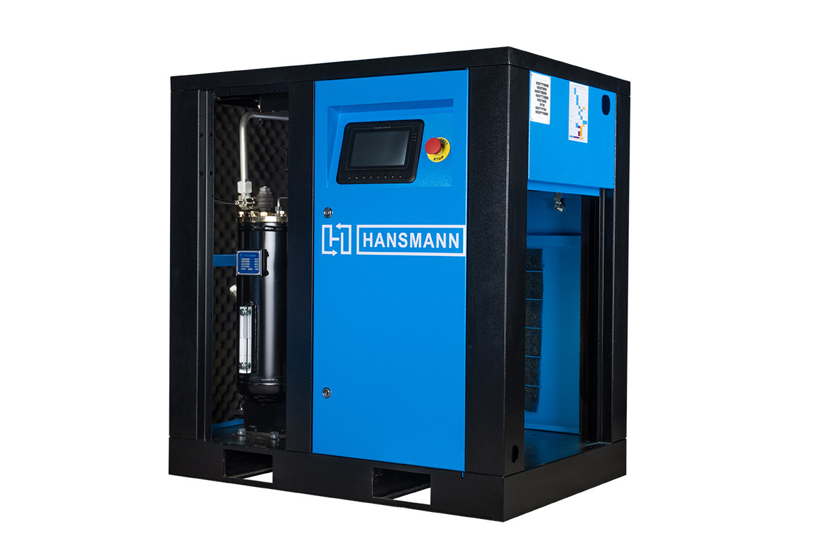 Компрессор винтовой Hansmann RSE11-10 с частотным преобразователем - фото
