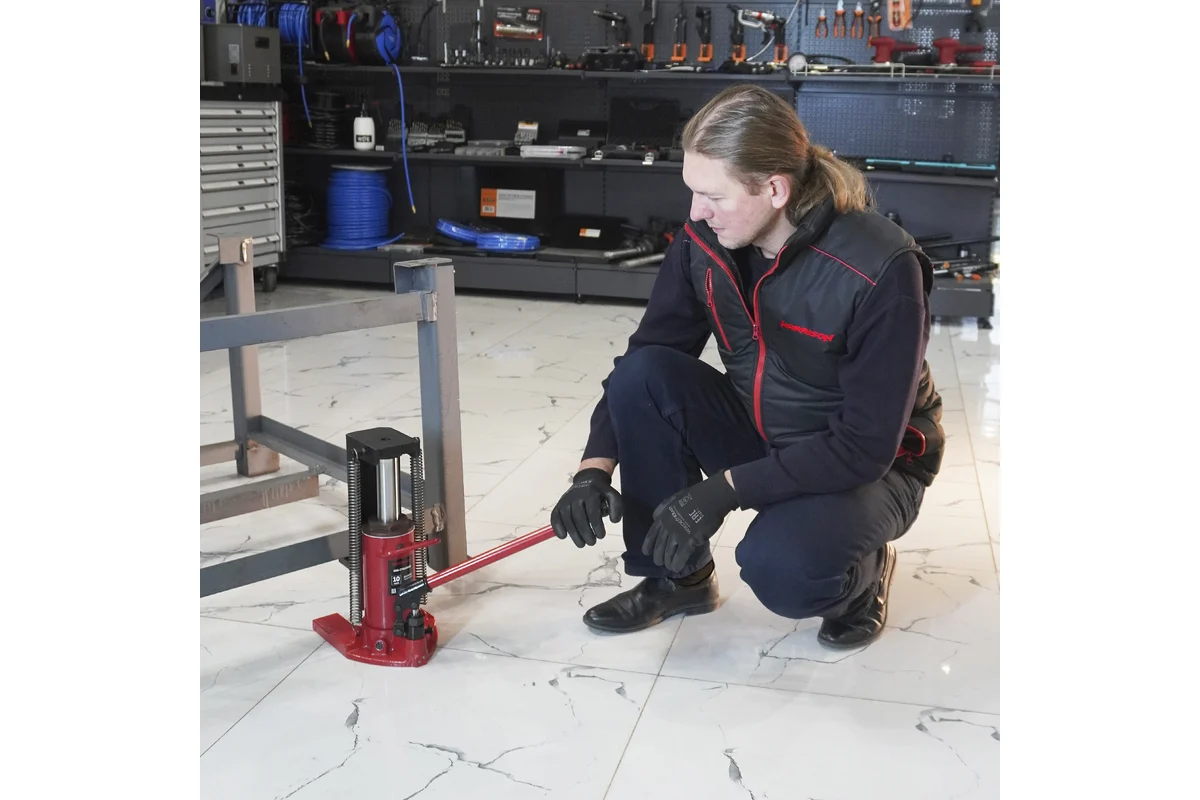 Домкрат гидравлический грузовой с низким подхватом Harrison Toe Jack HRH-CY11000102 - фото