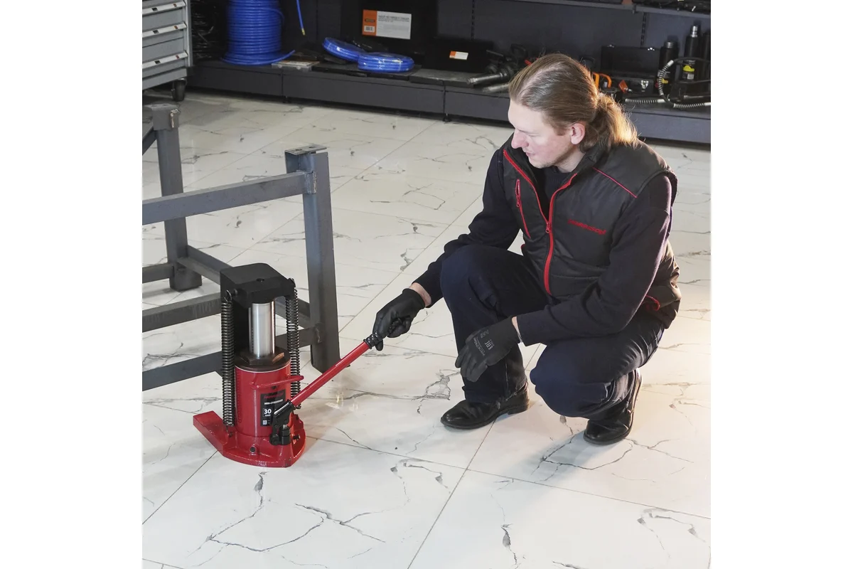 Домкрат гидравлический грузовой с низким подхватом Harrison Toe Jack HRH-CY11000104 - фото