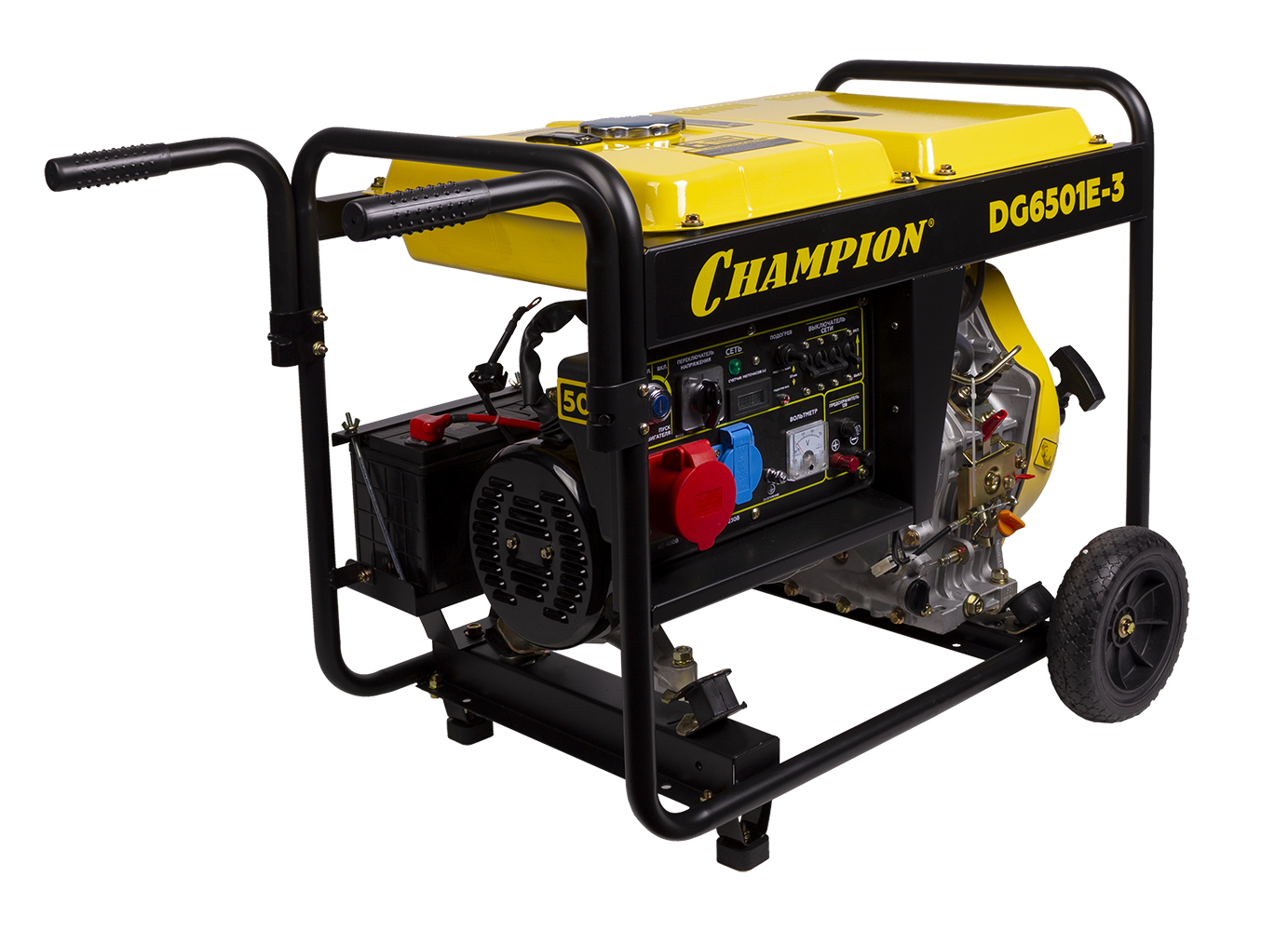 Электрогенератор дизельный Champion DG6501E-3 - фото