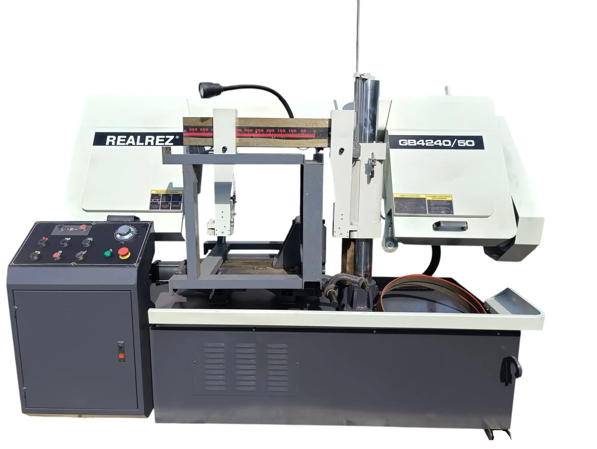Станок ленточный полуавтоматический REALREZ GB4240/50
