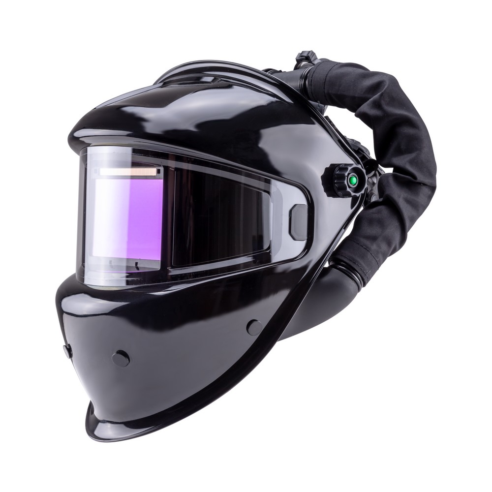 Маска сварщика хамелеон FoxWeld GUARDIAN "ЧЕРНАЯ" (Ф-Р 9990V, ВНУТР. РЕГ.) С ТУРБОБЛОКОМ GUARDIAN AIR - фото