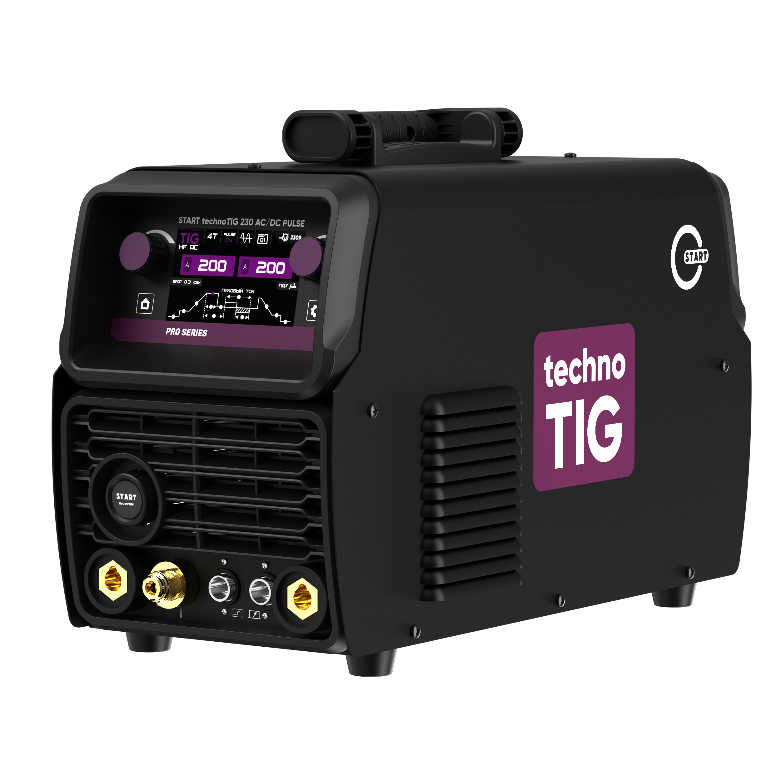 Аппарат аргонодуговой сварки START technoTIG 230 AC/DC PULSE 3ST230TAP - фото