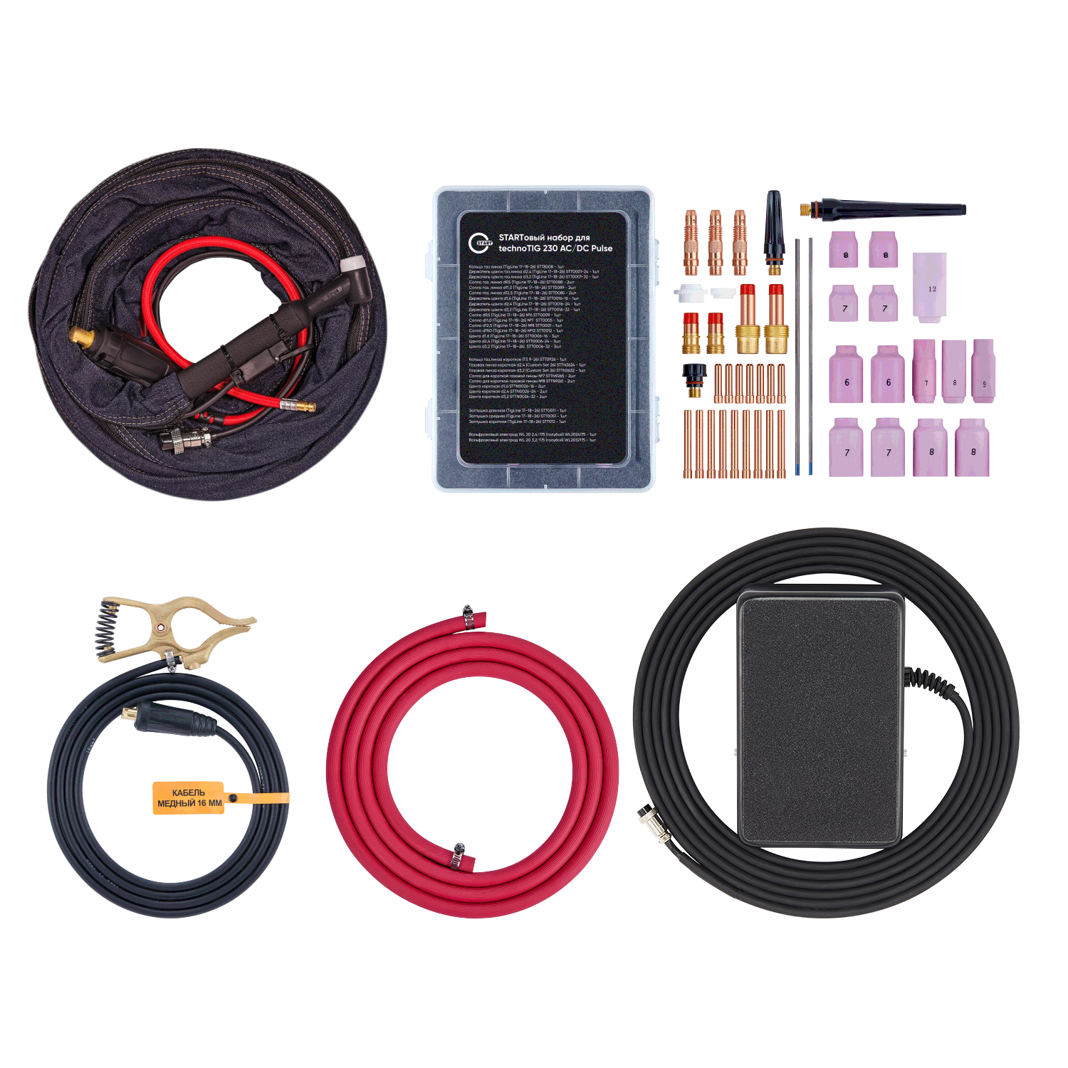 Аппарат аргонодуговой сварки START technoTIG 230 AC/DC PULSE 3ST230TAP - фото