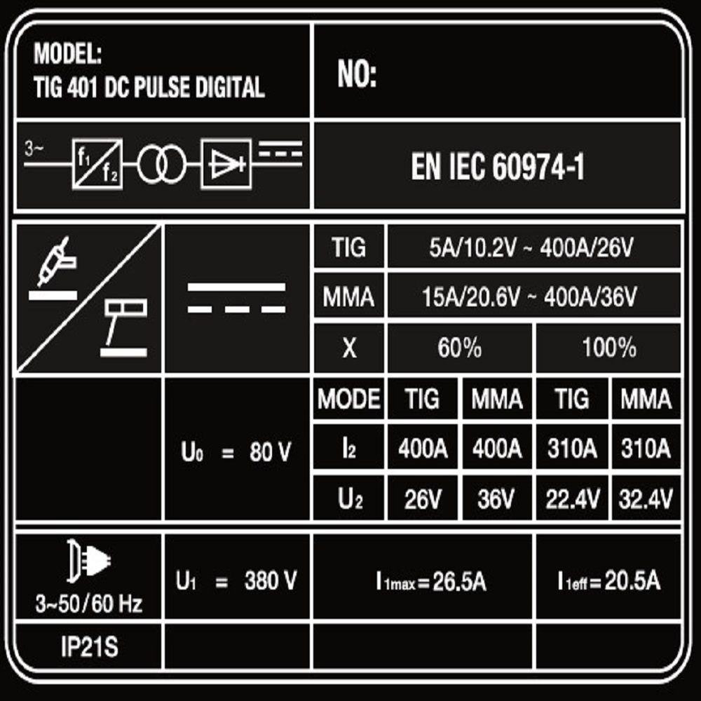 Аппарат аргонодуговой сварки FoxWeld SAGGIO TIG 401 DC PULSE DIGITAL - фото