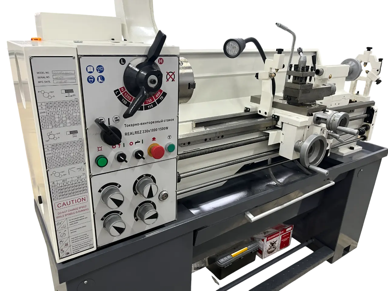 Станок токарный REALREZ 330x1000 1500W - фото