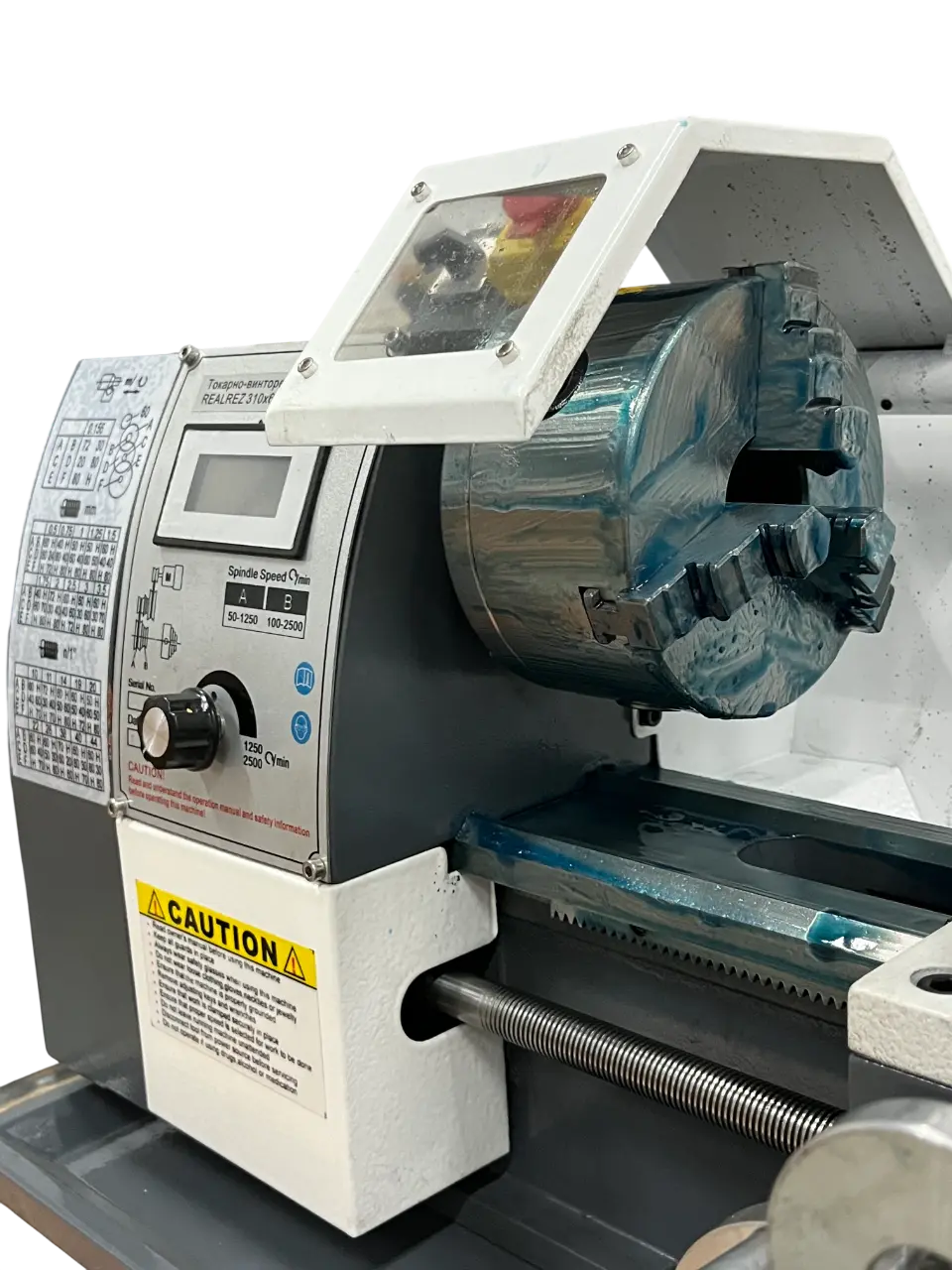 Станок токарный REALREZ 210x600 1100W - фото