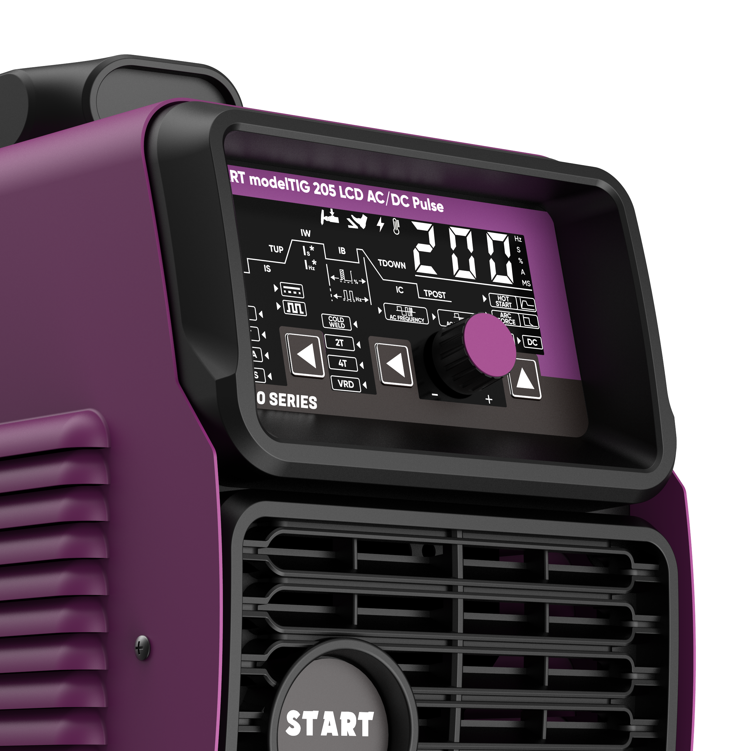 Аппарат аргонодуговой сварки START modelTIG 205 LCD AC/DC TIG PULSE 3W205APL - фото