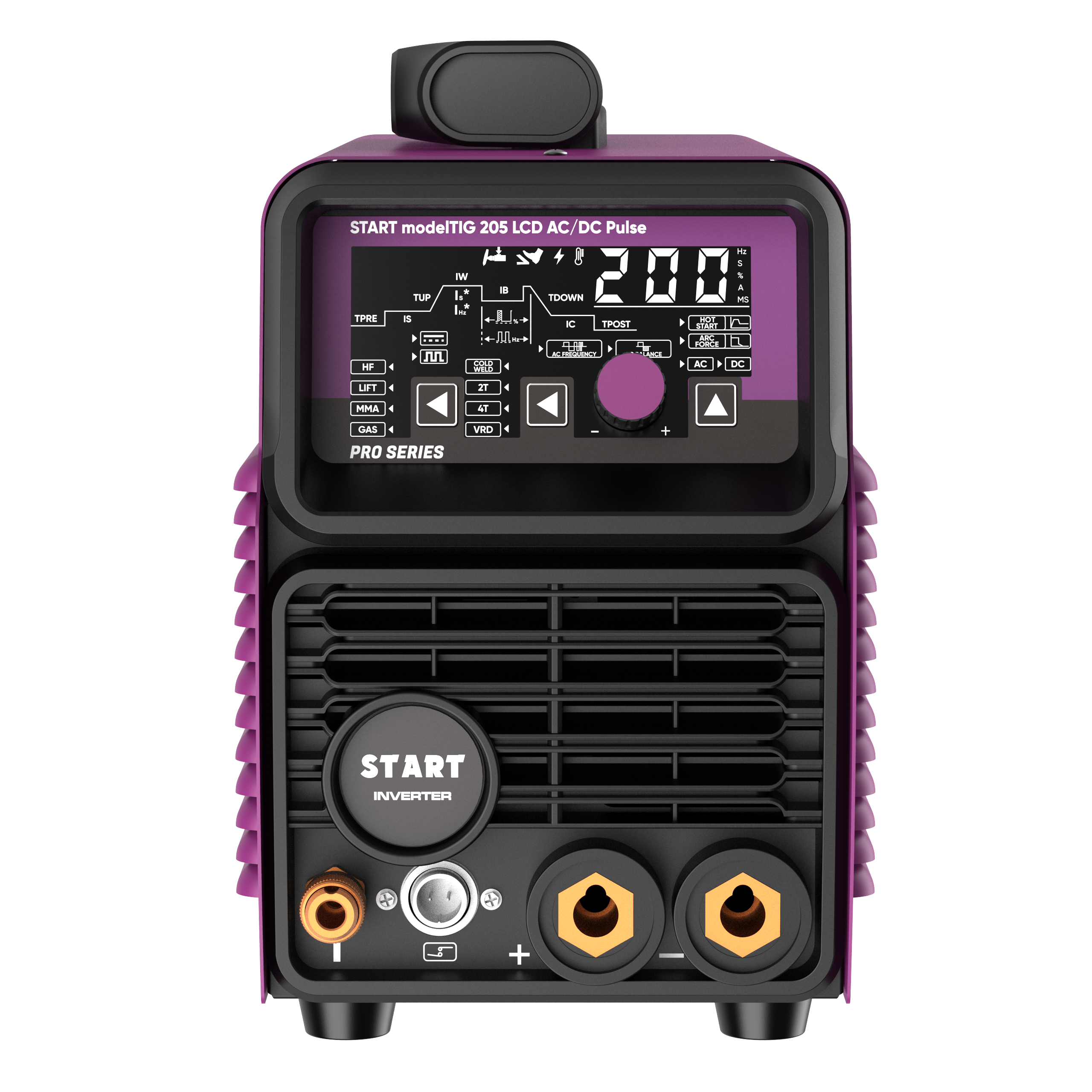 Аппарат аргонодуговой сварки START modelTIG 205 LCD AC/DC TIG PULSE 3W205APL - фото