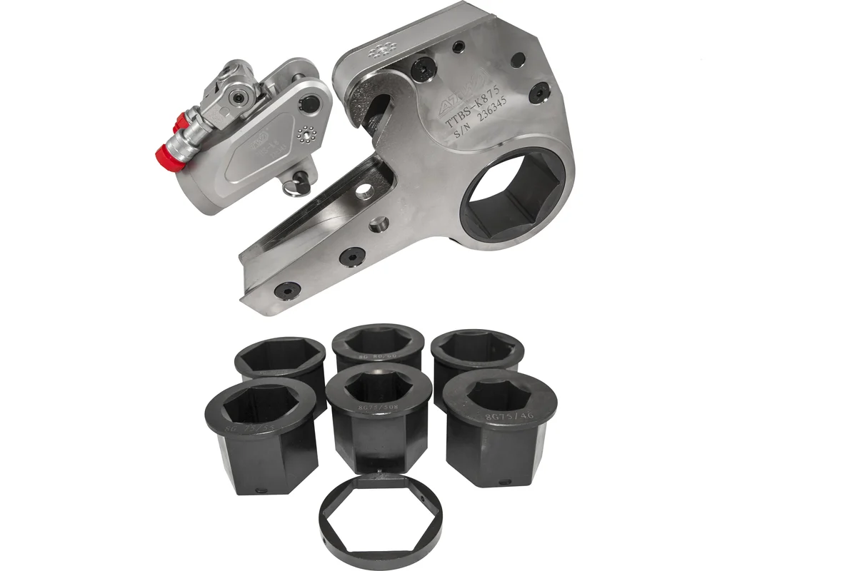 Гайковерт гидравлический кассетный TTBS-K8 ATW 10941 Нм, под гайку 75, 70, 65, 60, 55, 50, 46 мм