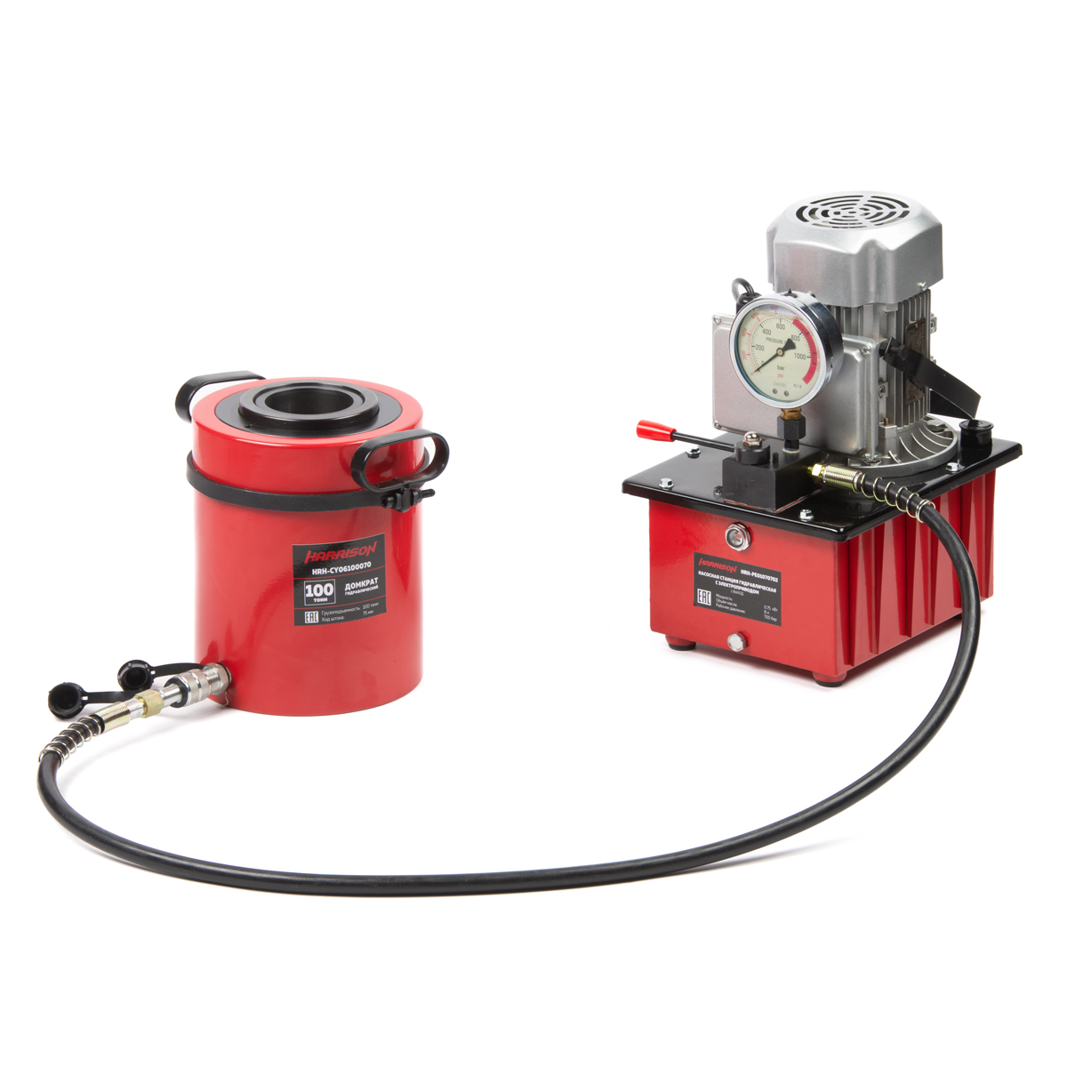 Домкрат с полым штоком Harrison HRH-CY06100070 - фото