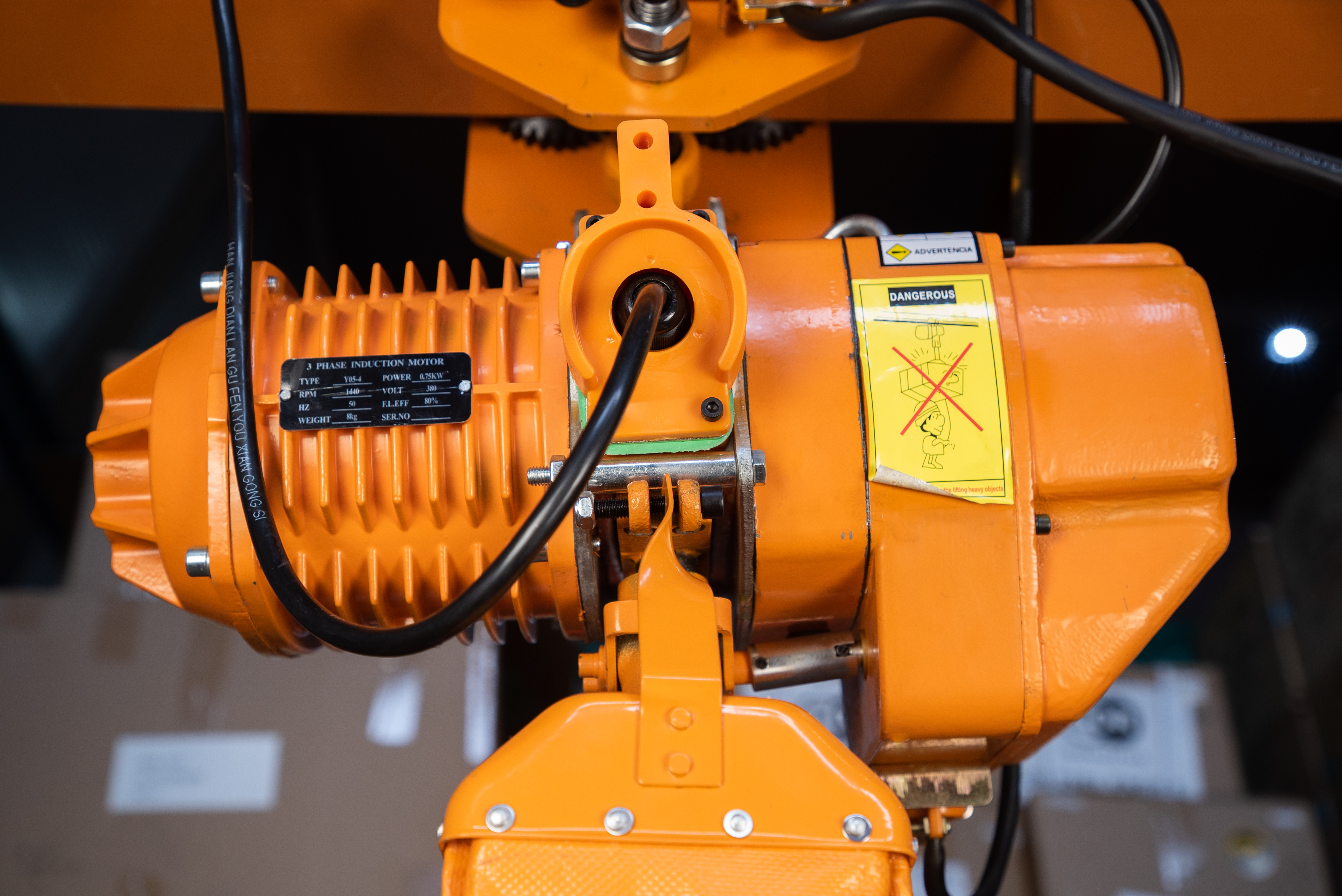 Таль стационарная 5т 6м 380В электрическая цепная TOR HHBD-02 - фото