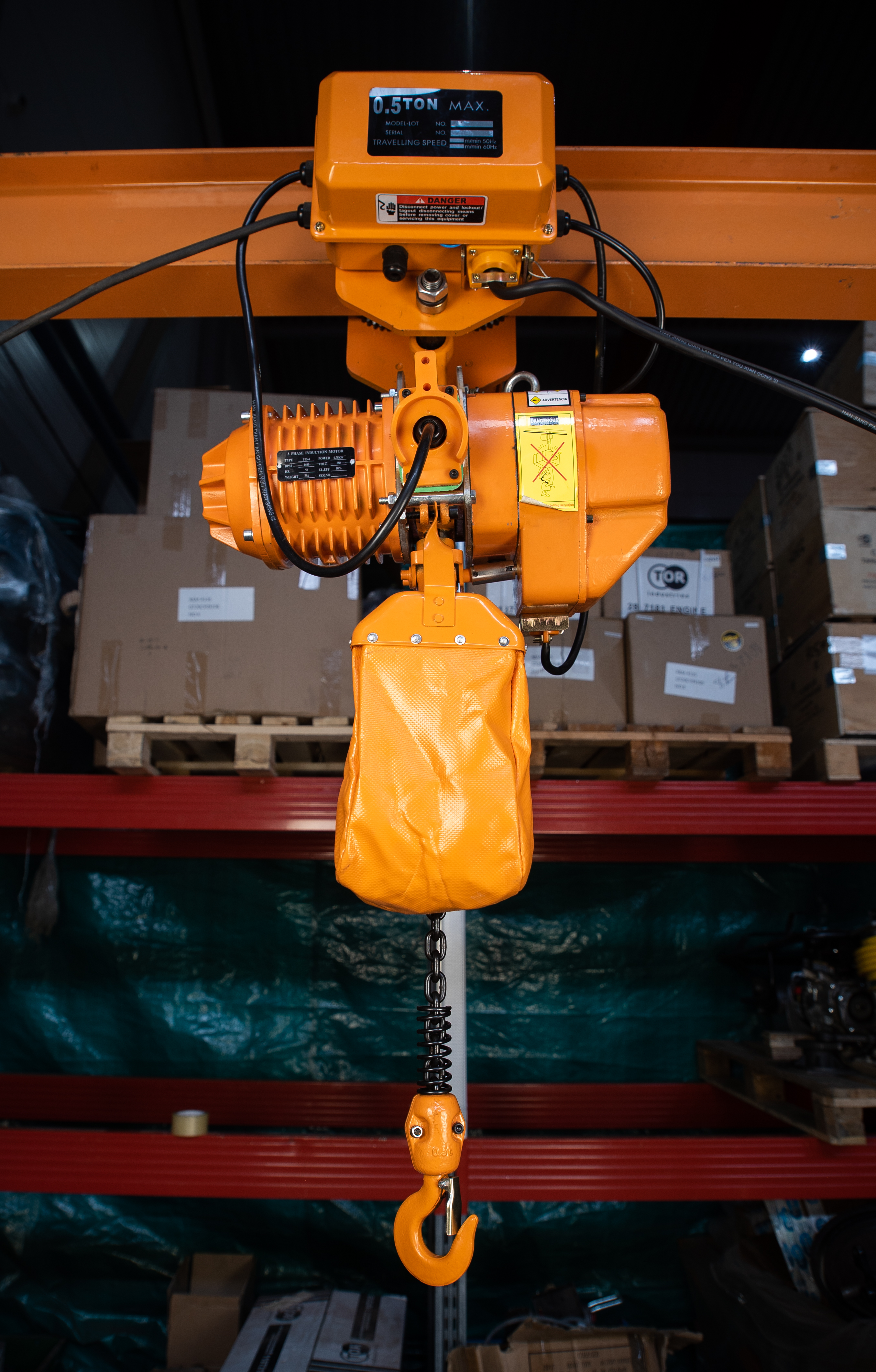 Таль стационарная 5т 6м 380В электрическая цепная TOR HHBD-02 - фото