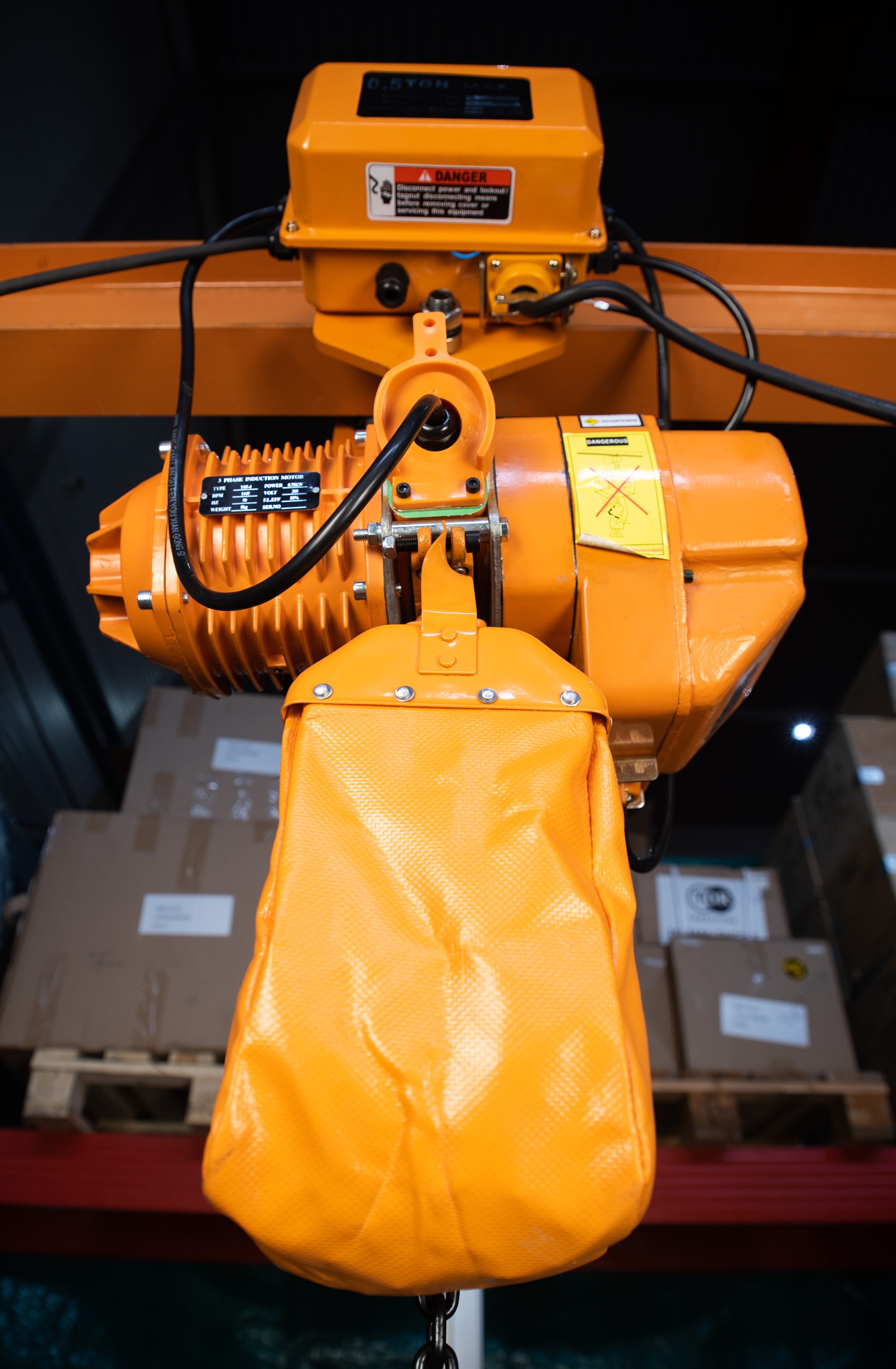 Таль стационарная 5т 6м 380В электрическая цепная TOR HHBD-02 - фото