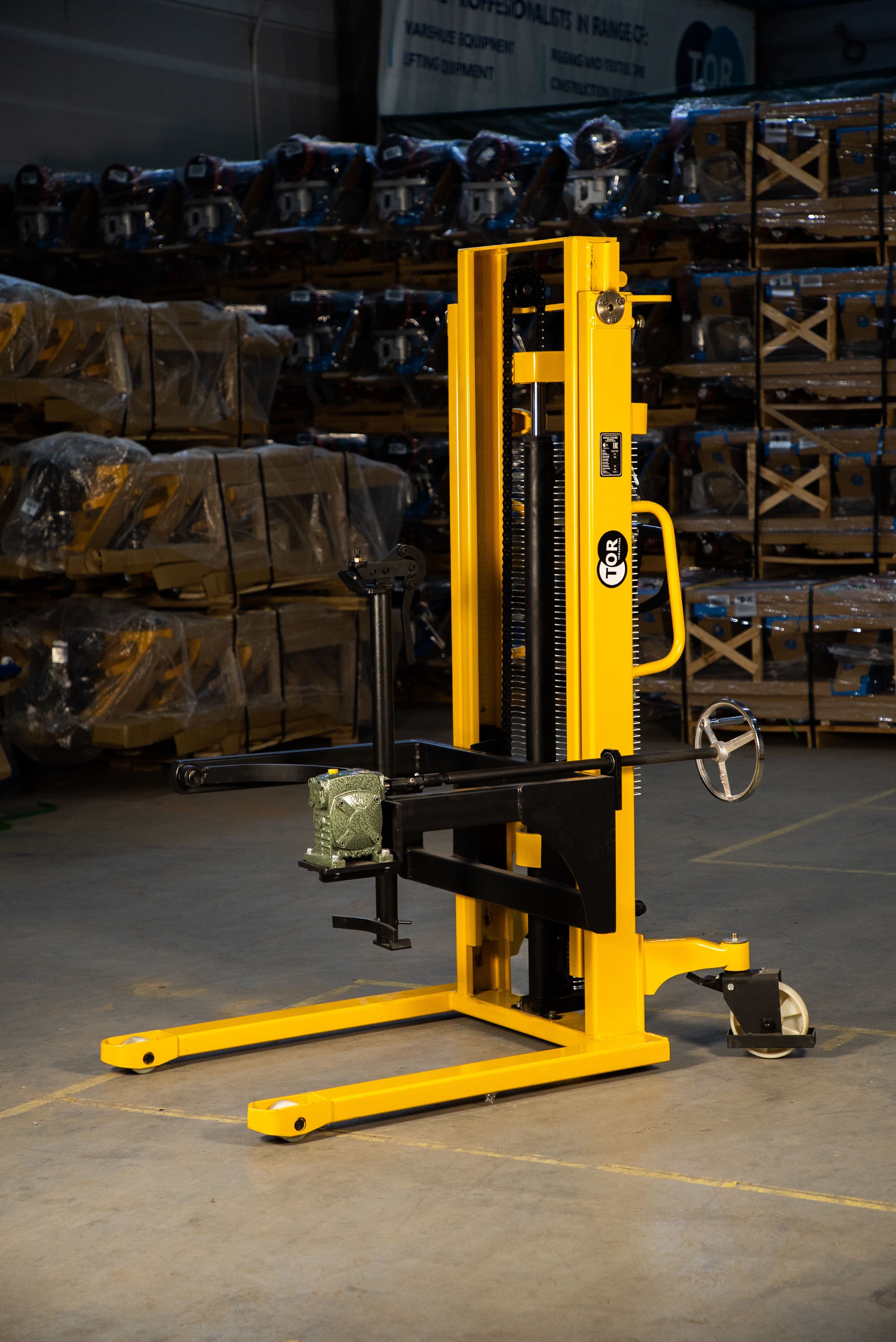 Штабелер-бочкокантователь гидравлический TOR 500 КГ 1600 ММ WDS500-1600 - фото