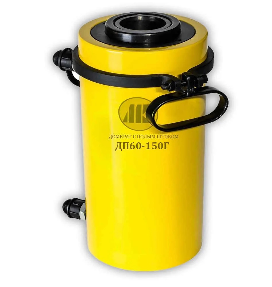 Домкрат с полым штоком ДП60-150Г (с гидравлическим возвратом) - фото