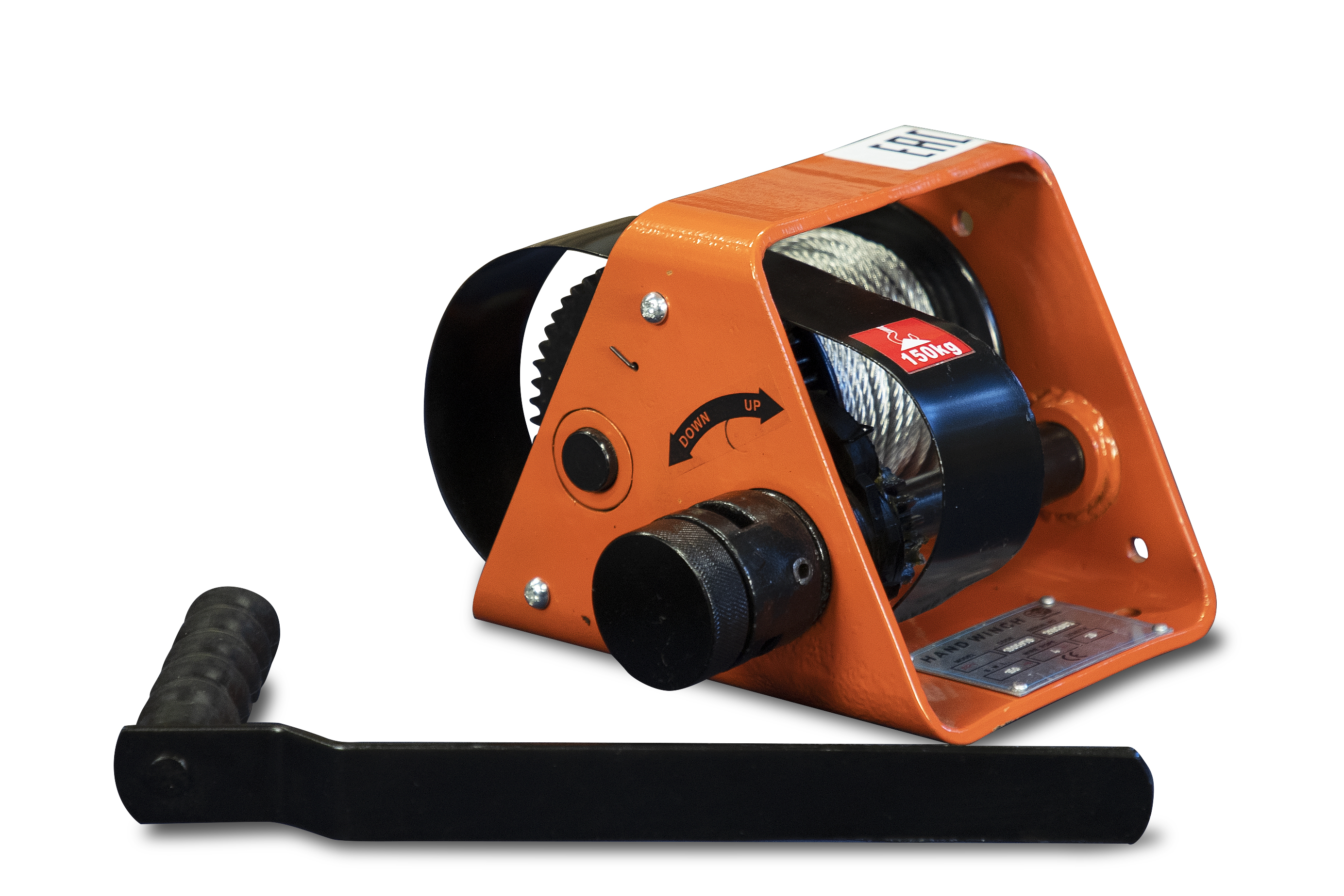 Лебедка ручная TOR GR-2000 Г/П 2000 КГ длина троса 25 метров - фото