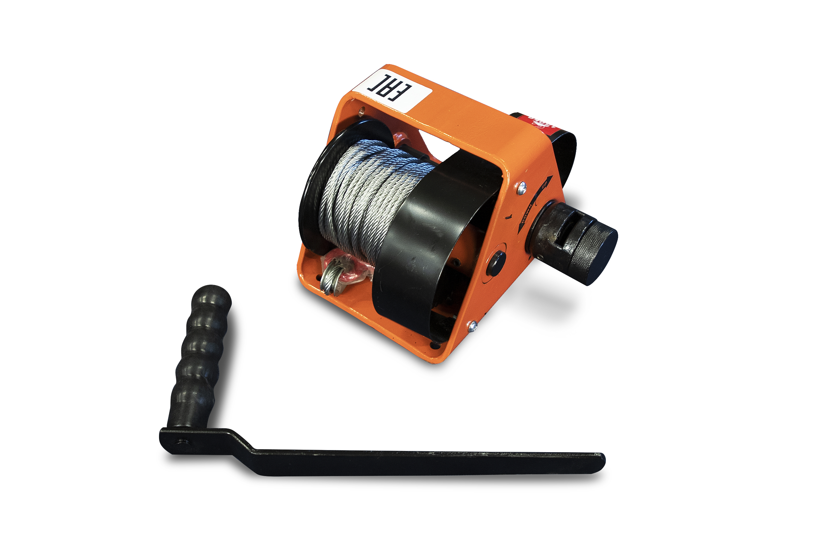 Лебедка ручная TOR GR-2000 Г/П 2000 КГ длина троса 25 метров - фото