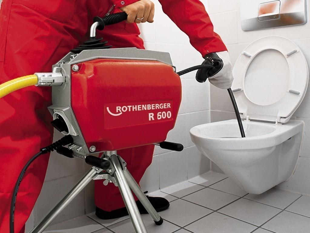 Электрическая прочистная машина для канализации ROTHENBERGER R 600 с набором принадлежностей и инструмента - фото