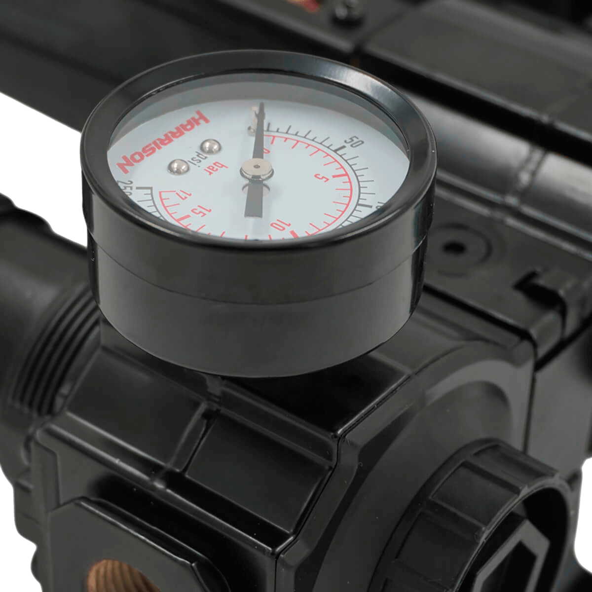 Блок подготовки воздуха Harrison с фильтром 5 мкм, фильтром 1 мкм, фильтром 0,01 мкм и регулятором - фото