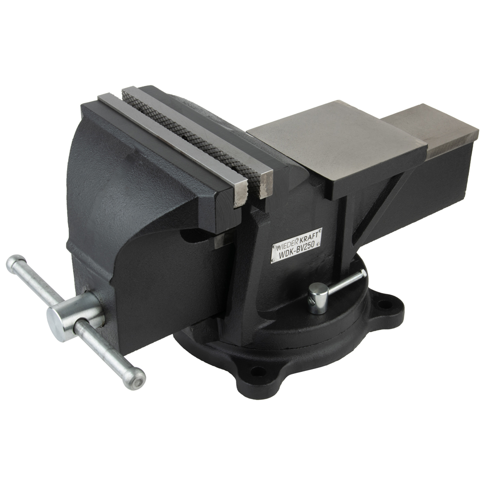 Поворотные слесарные тиски WIEDERKRAFT WDK-BV250
