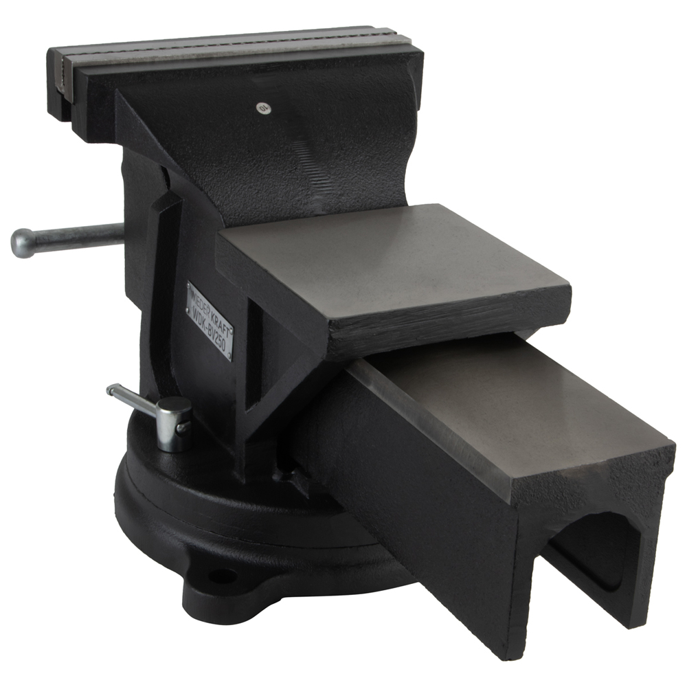 Поворотные слесарные тиски WIEDERKRAFT WDK-BV250 - фото