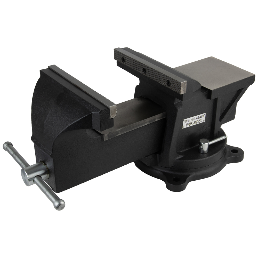 Поворотные слесарные тиски WIEDERKRAFT WDK-BV250 - фото