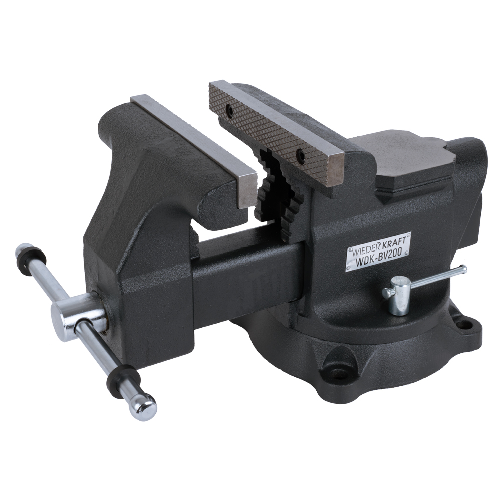 Поворотные слесарные тиски WIEDERKRAFT WDK-BV200 - фото