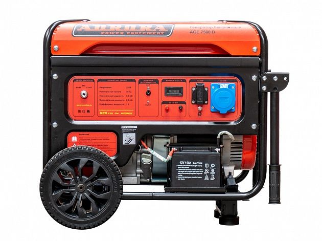 Генератор бензиновый Aurora AGE 7500 D - фото