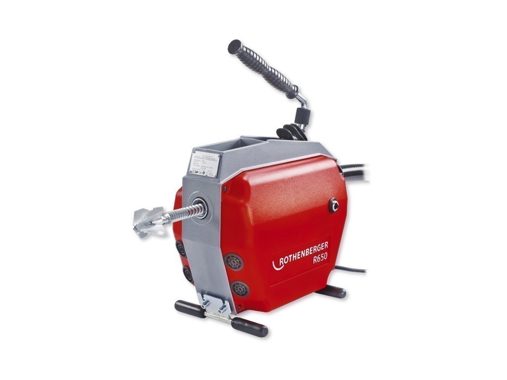 Электрическая прочистная машина для канализации ROTHENBERGER R 650 с набором принадлежностей и инструмента - фото