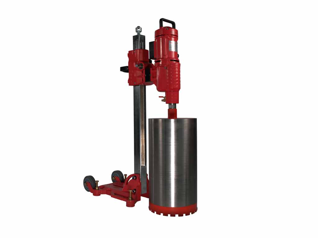 Установка алмазного бурения VOLL V-Drill 350N с наклонной стойкой - фото