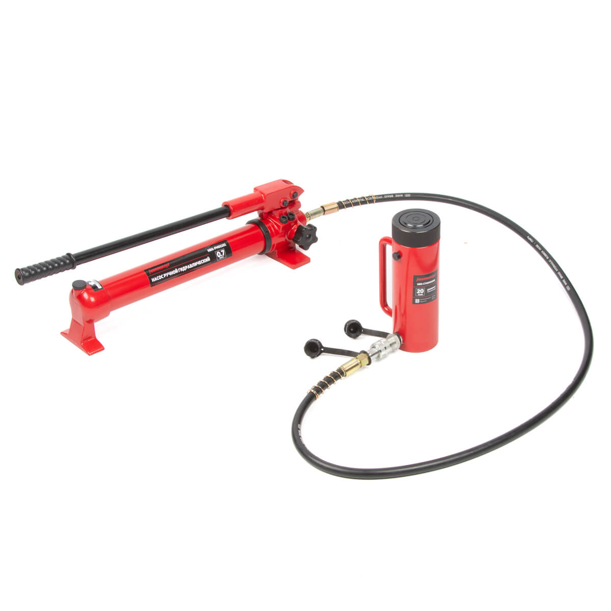 Домкрат грузовой гидравлический с фиксирующей гайкой Harrison HRH-CY0200006 - фото