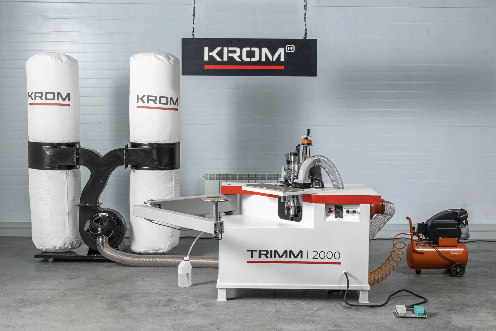 Профессиональный кромкофрезерный станок для прямых и криволинейных деталей TRIMM 2000 - фото