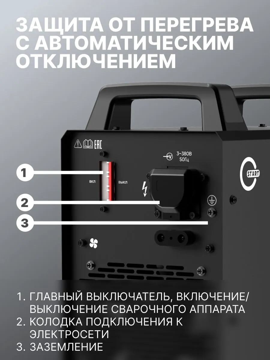 Сварочный инвертор START modelSTICK 400 1W400 - фото