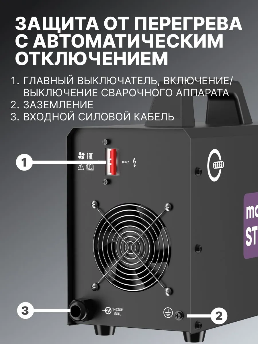 Сварочный инвертор START modelSTICK 251 - фото