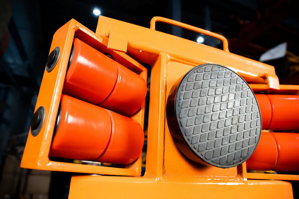 Роликовая платформа поворотная TOR X8 г/п 8 т (с ручкой) (T) - фото