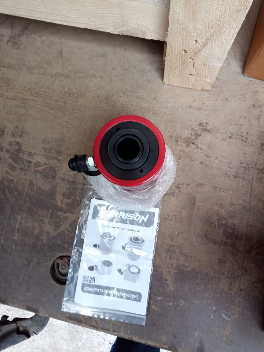 Домкрат с полым штоком Harrison HRH-CY0800014 (с гидравлическим возвратом) - фото