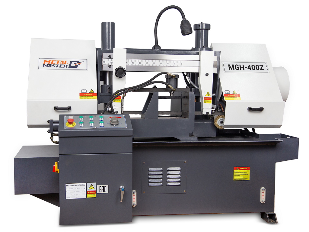Двухколонный полуавтоматический ленточнопильный станок Metal Master MGH-400Z